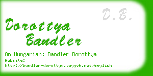 dorottya bandler business card